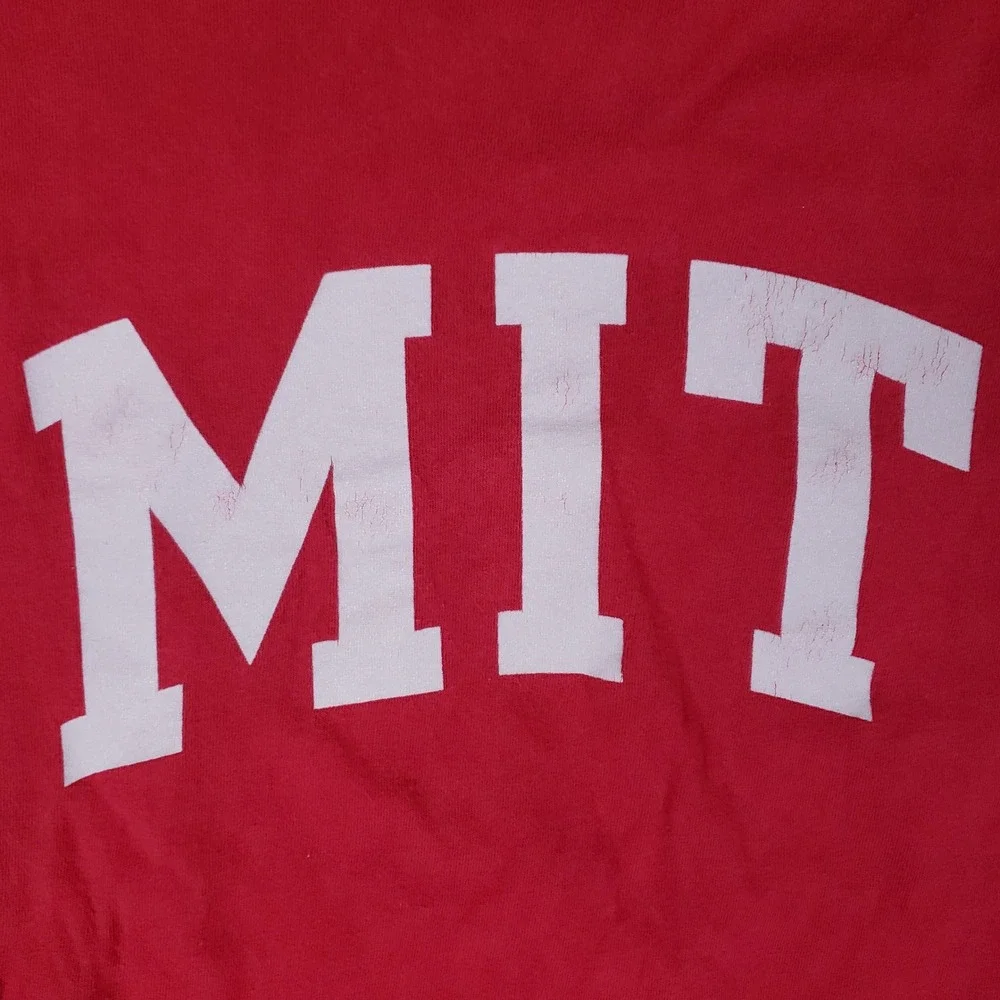 Fanatics MIT T-Shirt Mens XL Red Short Sleeve Collegiate Varsity Academic Tee